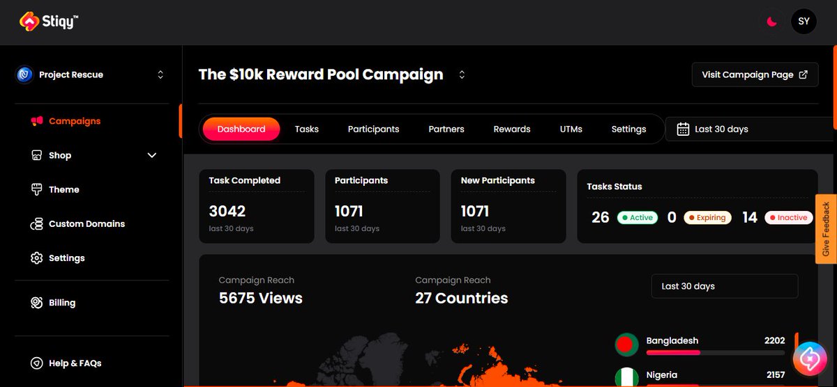 ProjectRescuee's tweet photo. 🚨 Project Rescue – $10k Reward Pool Campaign Update 🚨

✅ 3050 tasks completed
👥 1070 participants have joined so far
🌍 5670 views | 27 countries reached
📝 25 active tasks keeping the momentum alive

Join the mission & earn rewards

Campaign link: https://t.co/VNu57x3Tsz

Start staking to become eligible for the $10K Reward Pool everyone!

For "Operations Pool - 30 days" use this link to stake https://t.co/FTp4EmAHIp

For "Web3 Pioneer Pool - 365 days" use this link to stake https://t.co/2M6zoIg7sp

For "$10B DRU Fund Pool - 180 days" use this link to stake https://t.co/mBQkoyFIE9

@stiqy_io x @ProjectRescuee