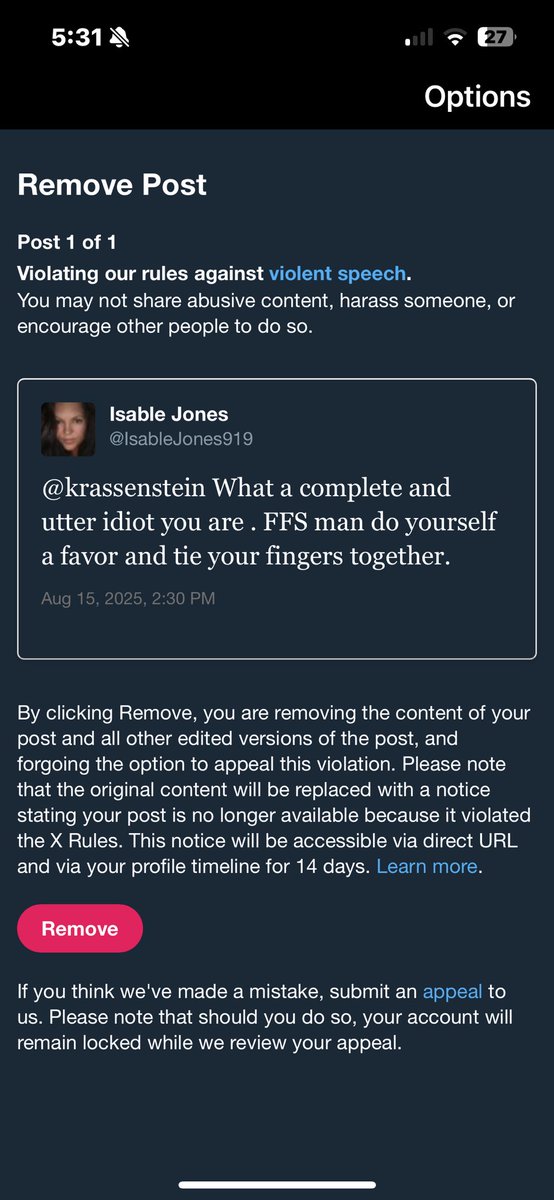 Good morning friends
This will likely be my last post on this platform 
It’s just ridiculous they pick and choose who they promote and who they hide
I wish the best for each and every one  of you 
See below for my last straw.