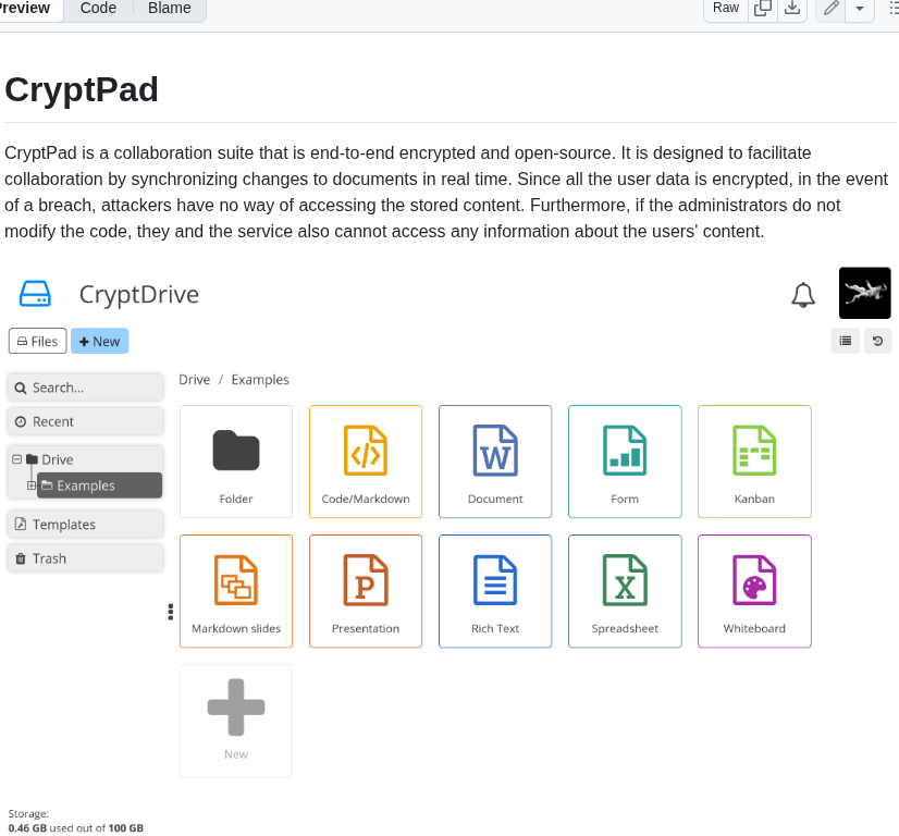 end-to-end encrypted collaborative docs and office suite