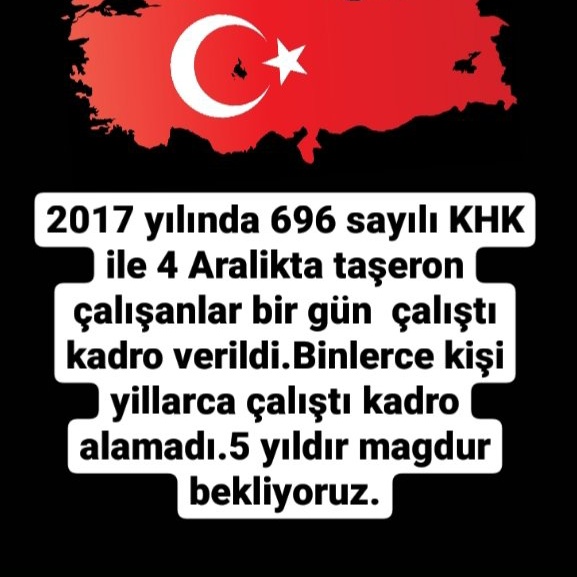 <a href="/fethigurer/">Ömer Fethi Gürer</a> Taşeron işcilerin kadro hakkı verilsin 
"Verilen söz vaktinde verilmesi gereken bir borctur" Hz.Ali .. 
<a href="/_cevdetyilmaz/">Cevdet Yılmaz</a> <a href="/memetsimsek/">Mehmet Simsek</a> <a href="/isikhanvedat/">Prof. Dr. Vedat Işıkhan</a> <a href="/NumanKurtulmus/">Numan Kurtulmuş</a> <a href="/avabdullahguler/">Abdullah Güler</a> <a href="/vedatbilgn/">Vedat Bilgin</a> <a href="/akbasogluemin/">Av. M.Emin AKBAŞOĞLU 🇹🇷</a> <a href="/farukozcelikgsb/">Faruk Özçelik</a> <a href="/AhmetAYDIN_02/">Ahmet AYDIN</a> <a href="/efkanala/">Efkan Âlâ</a> <a href="/Hayati_Yazici/">Hayati Yazıcı</a> <a href="/Akparti/">AK Parti</a>