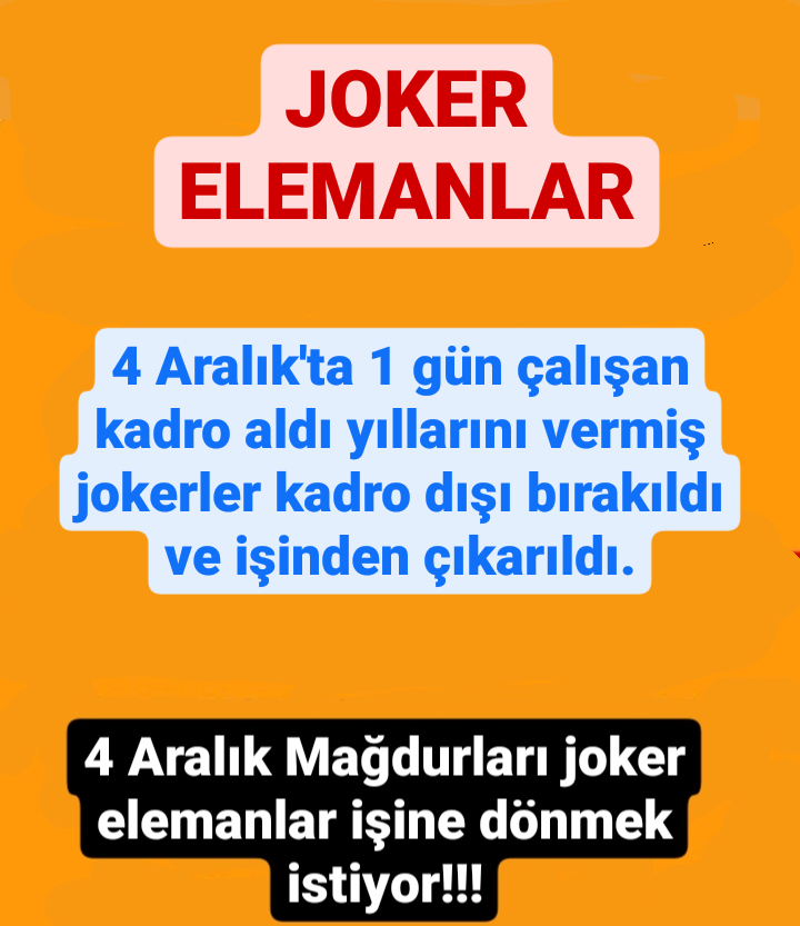 <a href="/fethigurer/">Ömer Fethi Gürer</a> Taşeron işcilerin kadro hakkı verilsin 
"Verilen söz vaktinde verilmesi gereken bir borctur" Hz.Ali .. 
<a href="/_cevdetyilmaz/">Cevdet Yılmaz</a> <a href="/memetsimsek/">Mehmet Simsek</a> <a href="/isikhanvedat/">Prof. Dr. Vedat Işıkhan</a> <a href="/NumanKurtulmus/">Numan Kurtulmuş</a> <a href="/avabdullahguler/">Abdullah Güler</a> <a href="/vedatbilgn/">Vedat Bilgin</a> <a href="/akbasogluemin/">Av. M.Emin AKBAŞOĞLU 🇹🇷</a> <a href="/farukozcelikgsb/">Faruk Özçelik</a> <a href="/AhmetAYDIN_02/">Ahmet AYDIN</a> <a href="/efkanala/">Efkan Âlâ</a> <a href="/Hayati_Yazici/">Hayati Yazıcı</a> <a href="/Akparti/">AK Parti</a>