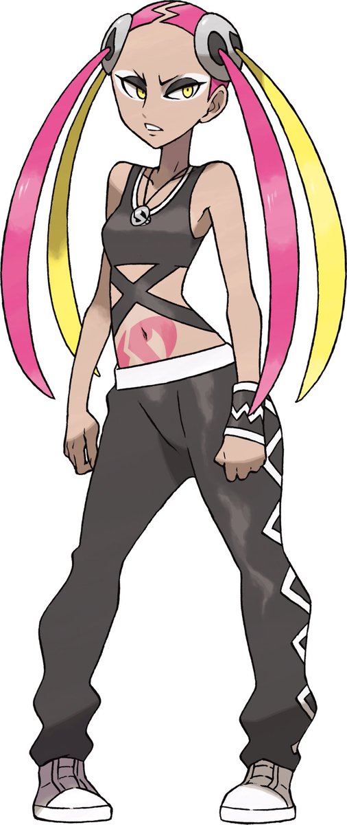 NotInYourLifeHo's tweet image. Still wild Gamefreak gave a villain character a womb tat