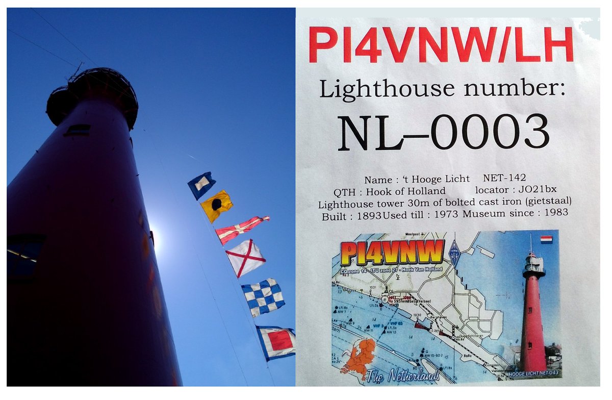 #PI4VNW/LH International #Lighthouse and Lightship Weekend 16&amp;17 aug 2025 QRV 145.525 MHz. o.a.