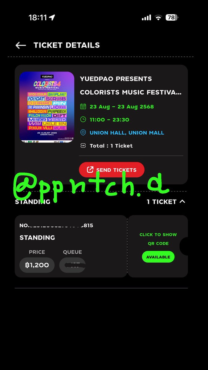 niichx's tweet photo. ปล่อยคับ ไม่ได้ไปแล้ว กดเอง ปล่อย1200฿ นัดรับได้ตามmrt #ColoristsMusicFestival4 #colorist4 https://t.co/BfRm22Krtt