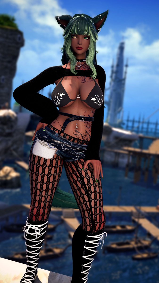 MistySundr's tweet photo. "Fit check for my napalm era!"

#gposeNSFW #xivlewd #xivnsfw #gposelewd #xivafterdark #miqote https://t.co/nSNJO9wg4y