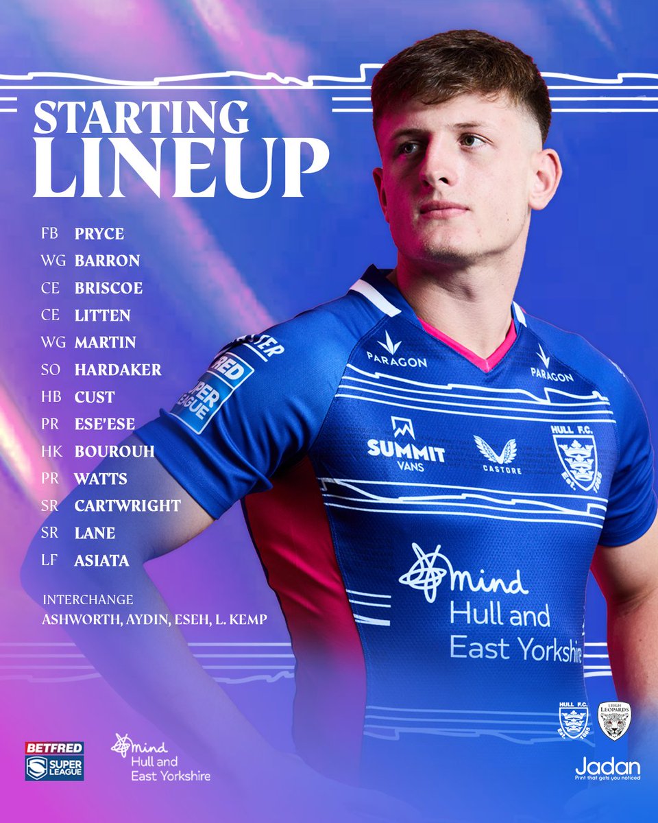 Hull FC (@hullfcofficial) on Twitter photo Our 17 to face <a href="/LeighLeopardsRL/">Leigh Leopards</a> is confirmed 📋🔒
Read 👉 tinyurl.com/4tbnym9f
⚫️⚪️ #COYH | jadan-press.co.uk Our 17 to face <a href="/LeighLeopardsRL/">Leigh Leopards</a> is confirmed 📋🔒
Read 👉 tinyurl.com/4tbnym9f
⚫️⚪️ #COYH | jadan-press.co.uk