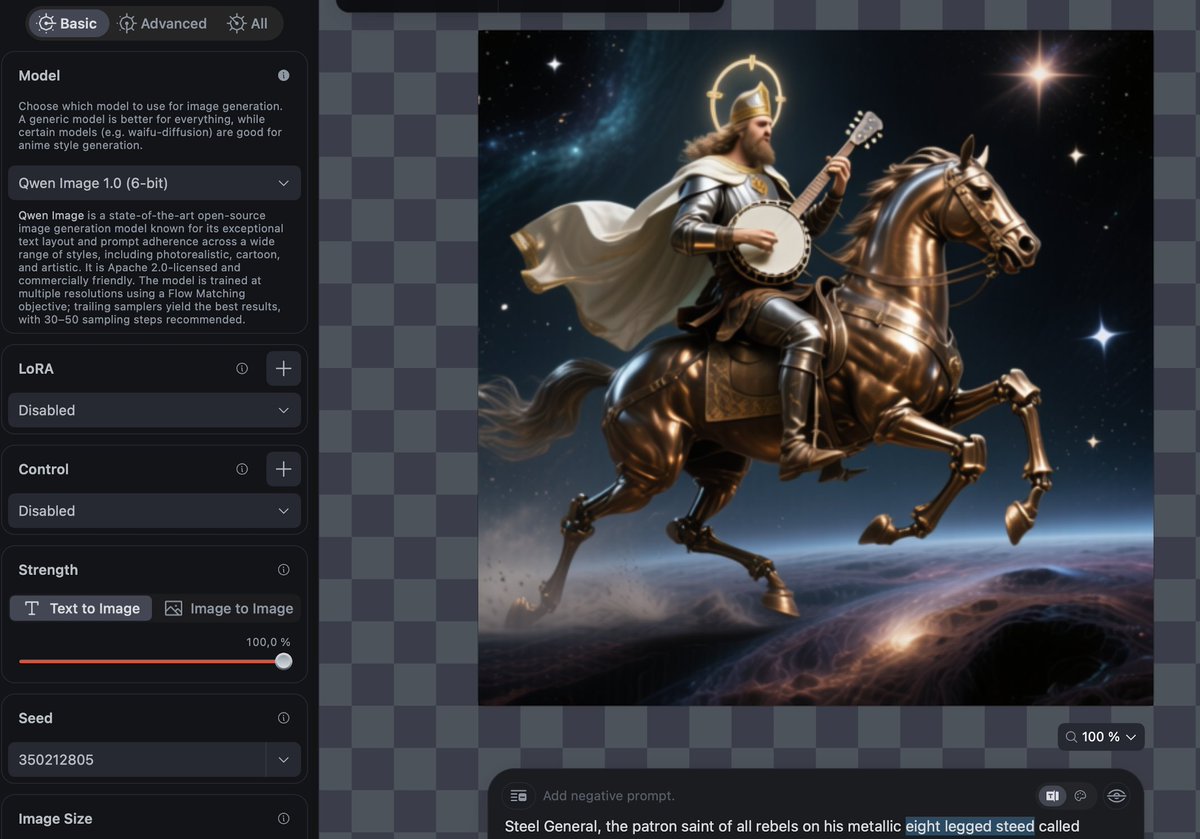 Is there a single text to image model that can depict a Sleipnir, without absurd handholding and multi-step editing? I've been testing this prompt for 3 years. No luck so far. Horse = 4 legs. This is harder than riding an astronaut.