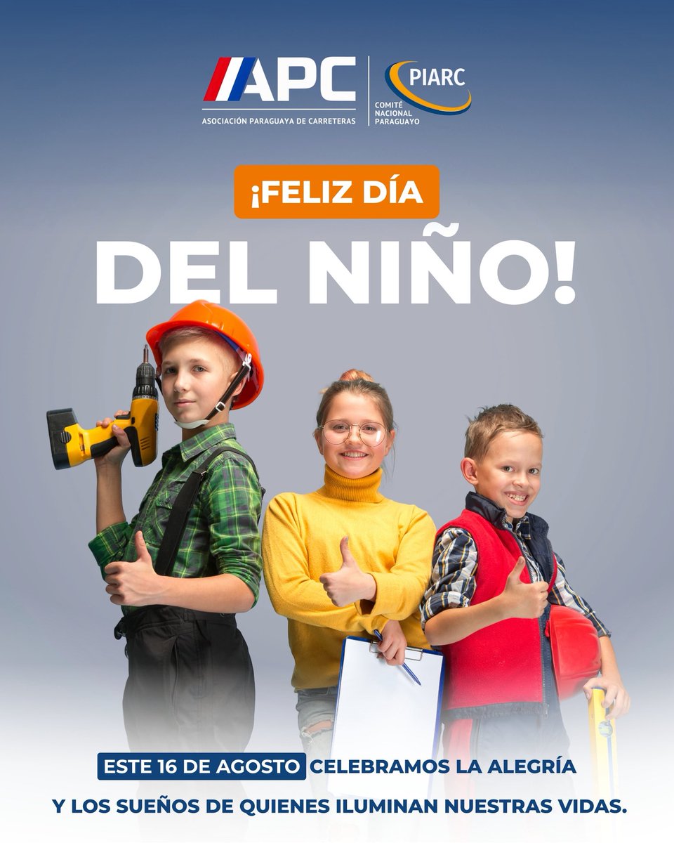 En el Día del Niño, celebramos la alegría, creatividad y sueños que inspiran el futuro de nuestro país.
Desde la APC, renovamos nuestro compromiso con un Paraguay donde todos puedan crecer y desarrollarse.
#DíaDelNiño #SomosAPC #VialidadParaguay