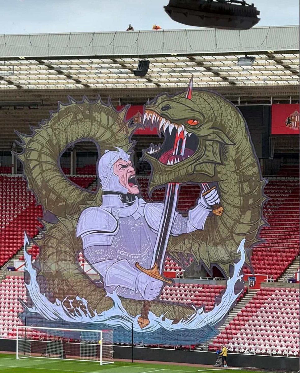 TheShipyardCat's tweet photo. The tifo that’s being displayed at today’s game! 

Nothing but outstanding from all involved!

#SAFC #Sunderland https://t.co/CkkB9X5xKV