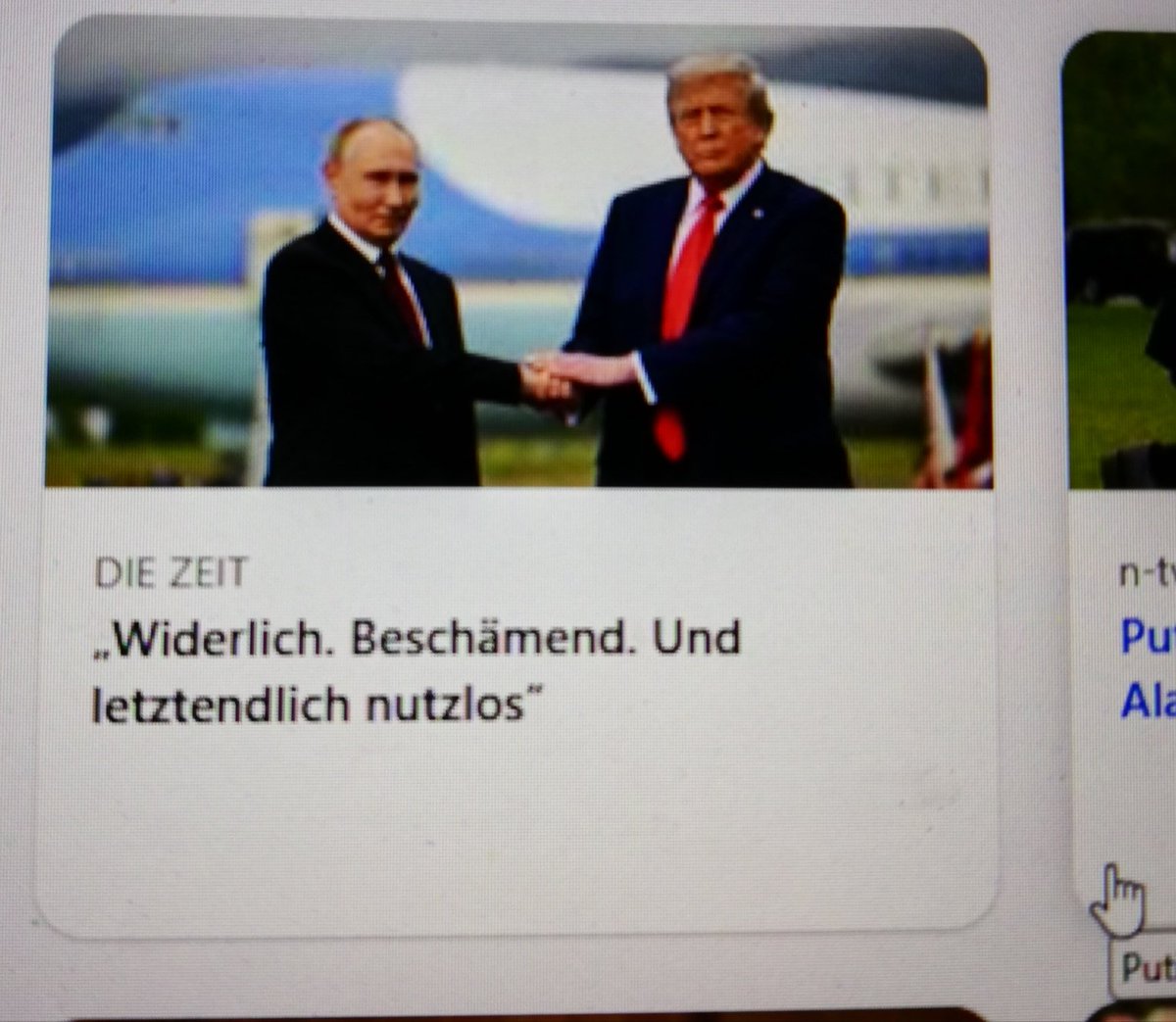 Ich bewundere die hellseherischen Fähigkeiten der ZEIT (letztendlich nutzlos).Ich verachte den journalistischen Stil des Schreiberlings(widerlich,beschämend).War die ZEIT bei den Gesprachen etwa dabei? Abwarten und Tee trinken!!!