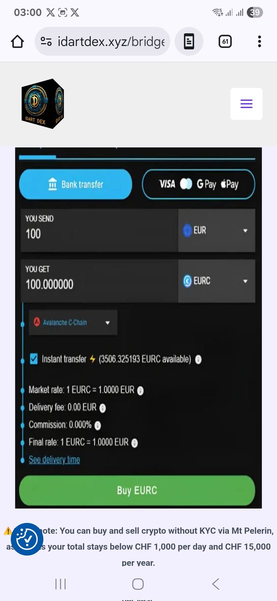 🚨Loyal #IDART Community and Users, we have the pleasure to announce one of the best new features just launched in our DEX platform (idartdex.xyz)!! 📈🌐

Now you can Bridge any token Cross-Chain in more than 35 different main blockchains, including Ethereum, Solana,