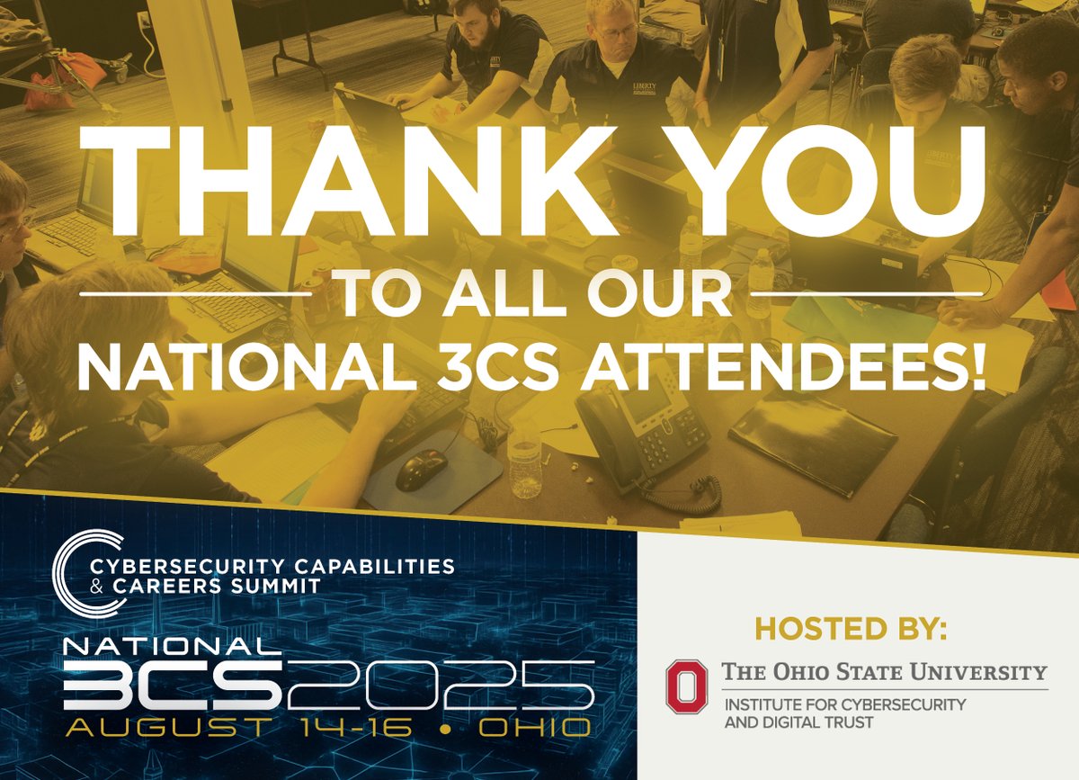 𝗧𝗛𝗔𝗧'𝗦 𝗔 𝗪𝗥𝗔𝗣!
Thank you to all who joined us at this year's National 3CS event, as well as the pre-conference workshops. This was a great space for engagement, networking, and skills development. We hope to see even more cyber professionals at our 3CS in 2026!