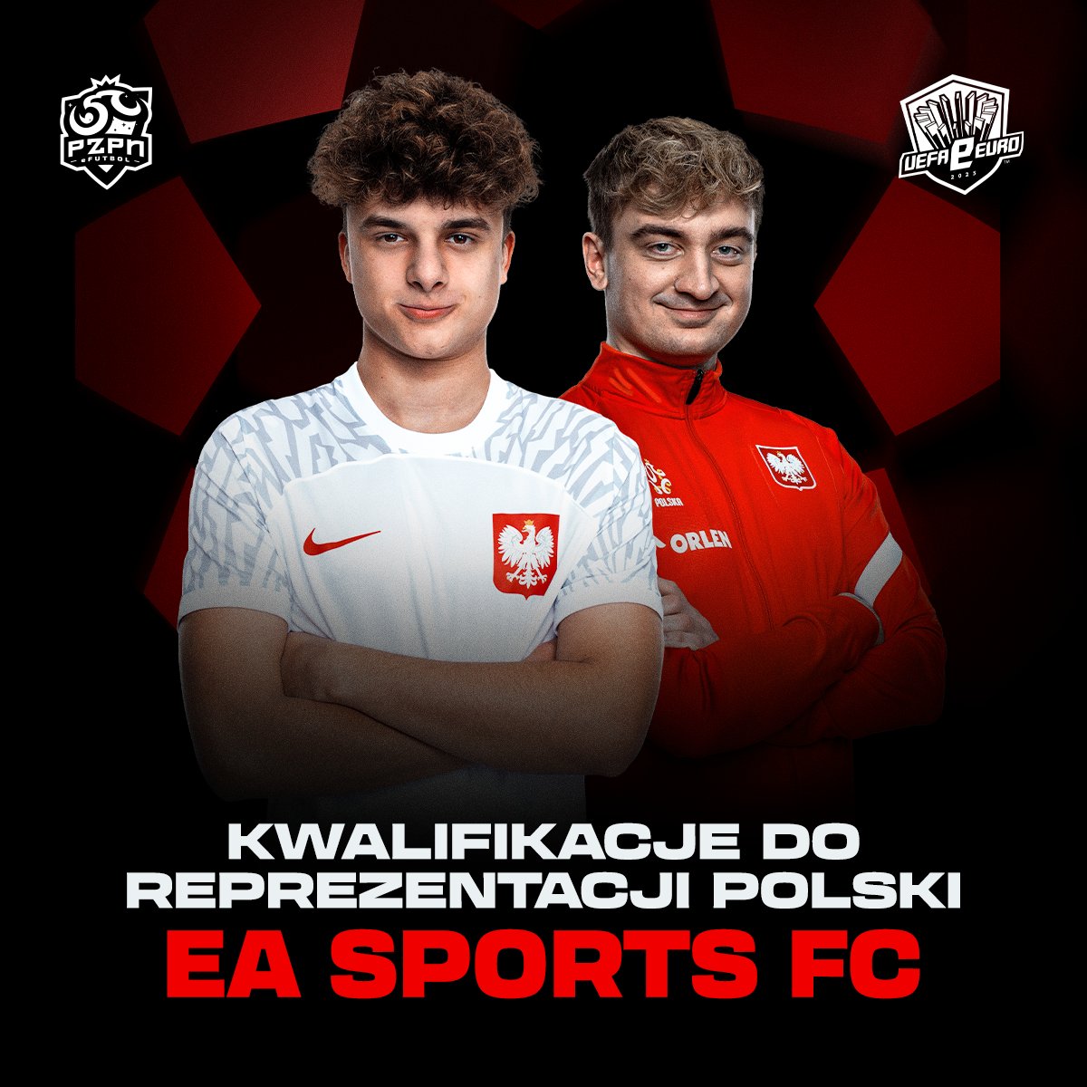 PZPNeFutbol's tweet photo. 🇵🇱 Już dziś poznamy, kto zagra w barwach Polski na ME eEURO 2025! 🎮🏆 @BlachuFIFA  ⚡ @damiefifa  🔥 @Neerven_  🚀 czy Gaca 🎯?
📺 Start transmisji o 14:30 👉 https://t.co/5J57y1WsW6 https://t.co/CETERXVRns