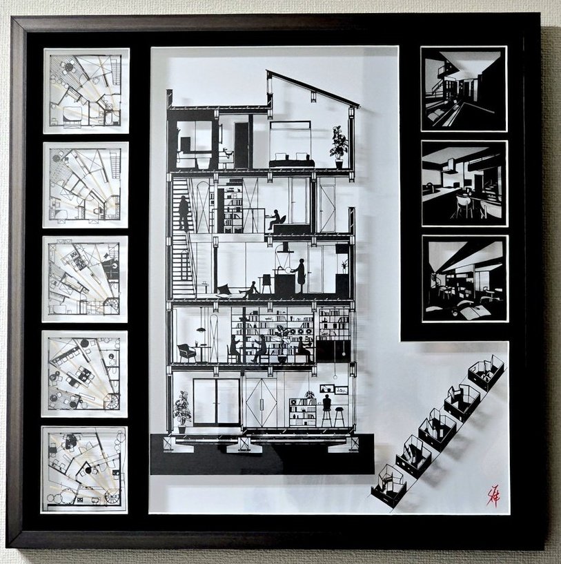 祥 /建築切り絵作家 (@syo3110) / X
