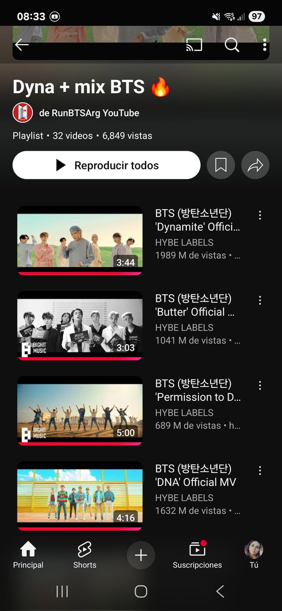 LevisAngie15's tweet photo. @RunBTSArg #Dynamite #ARMYonYoutube https://t.co/F16ffAO5yJ