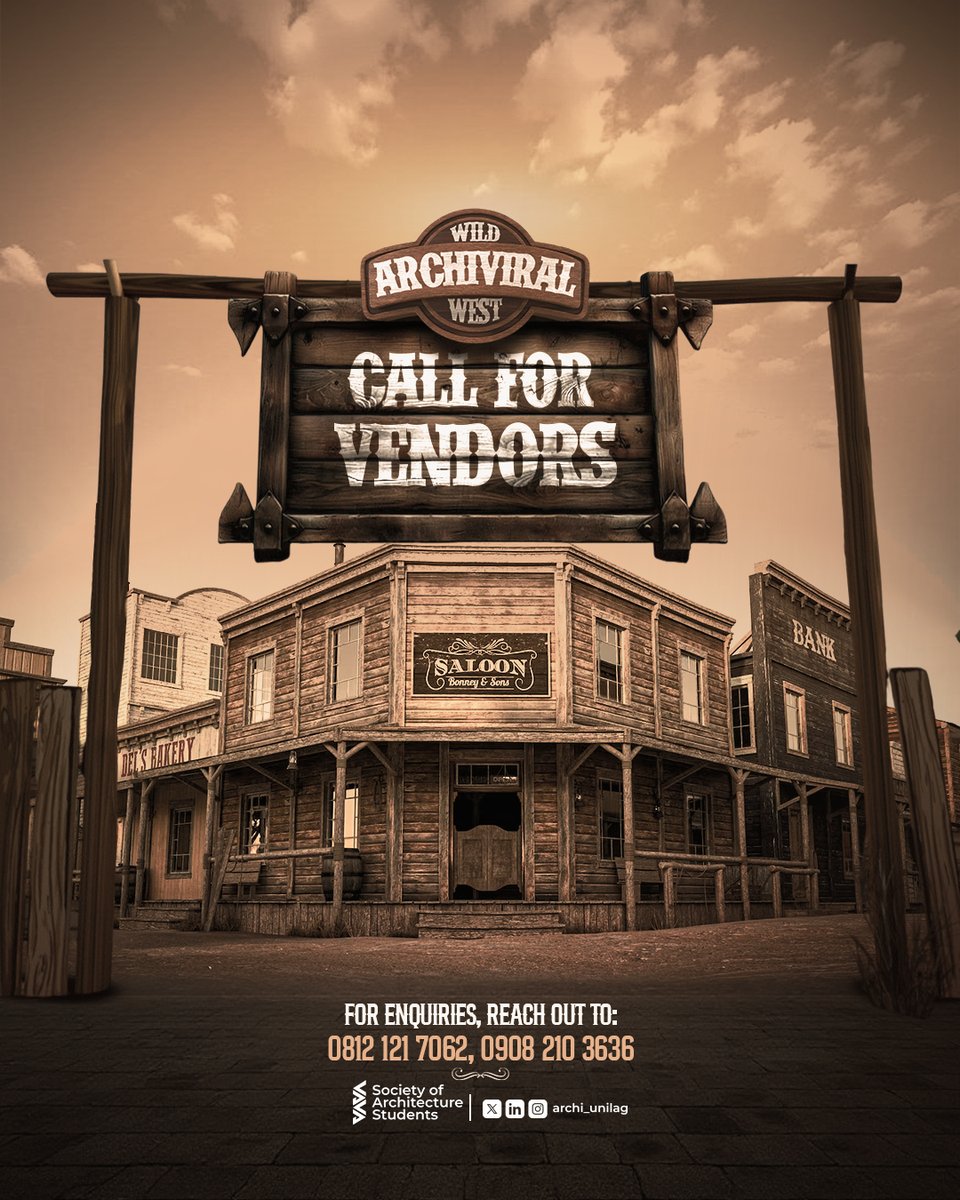 darkthreada's tweet image. It's been a pleasure working with @archi_unilag, University of Lagos. I had the privilege to be the creative lead for one their major events that happened recently, namely 'ARCHIVIRAL' Wild West Edition.

ARCHIVIRAL is arguably the biggest party that happens annually in UNILAG.