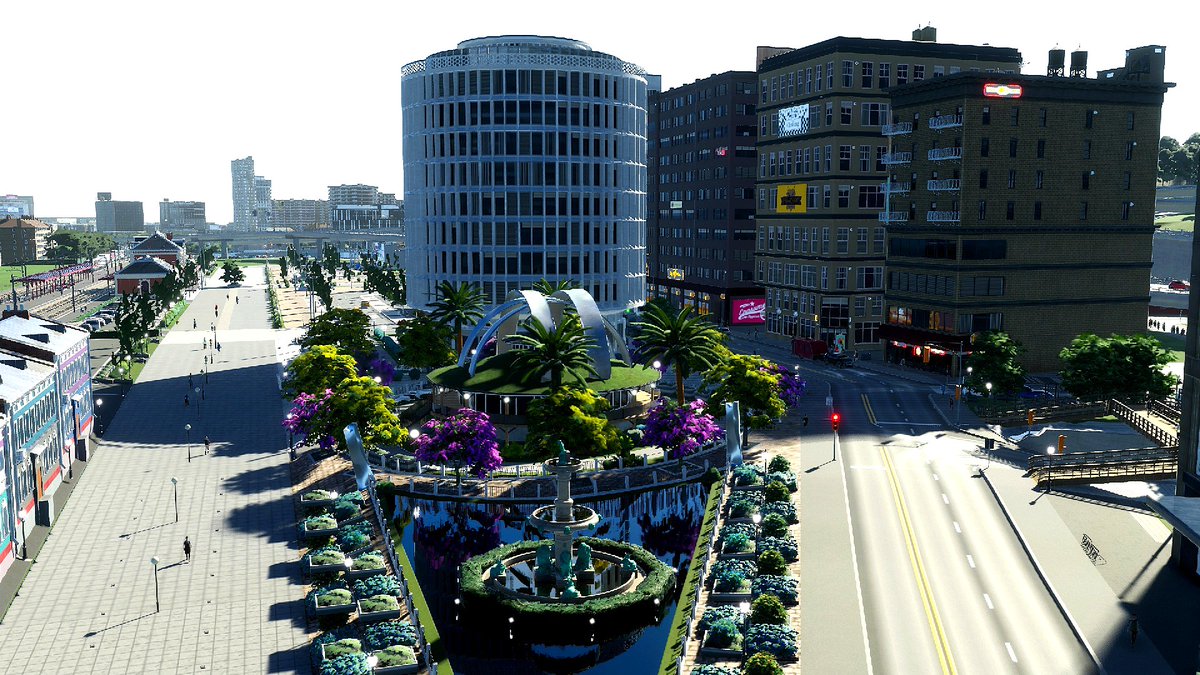CITIES SKYLINES2進捗状況
駅前開発を進行中✨