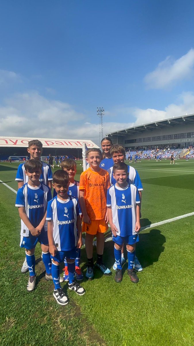 OfficialOACT's tweet photo. From Royton &amp; Crompton to Boundary Park.

This afternoon we welcome 8 participants from our summer soccer school who will be our flagbearers today.

In the words of one young person:

"This is absolutely unbelievable".

#OACT | #OAFC https://t.co/H9PhmR1VoA