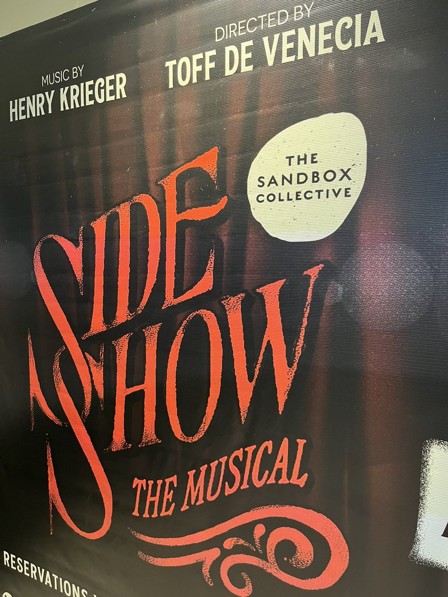 richardsoriano's tweet photo. #SideShowTheMusical https://t.co/cpDnq3ZNkg