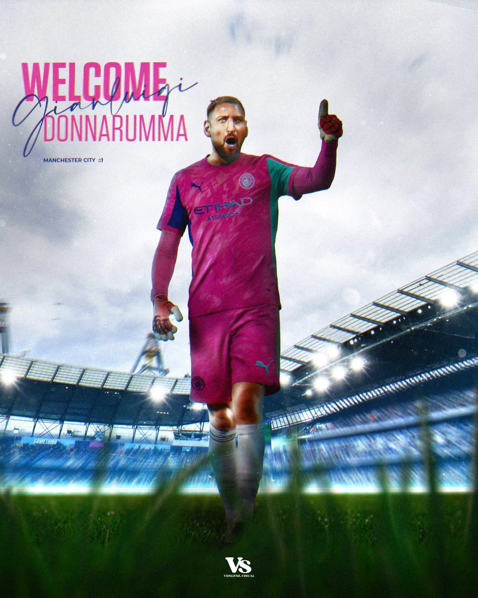 Vincenz (@viincenzvisual) on Twitter photo 🇮🇹 Donnarumma to <a href="/ManCity/">Manchester City</a>
Manchester City artwork | <a href="/donnarumma/">GIANLUIGI DONNARUMMA</a>
Interested in my designs? Dm me.
:: #gianluigi #Donnarumma #manchestercity #1 #PSG #Poster #kitswap #smsports #photoshop #artwork🎨 #feeddesignrepost 🇮🇹 Donnarumma to <a href="/ManCity/">Manchester City</a>
Manchester City artwork | <a href="/donnarumma/">GIANLUIGI DONNARUMMA</a>
Interested in my designs? Dm me.
:: #gianluigi #Donnarumma #manchestercity #1 #PSG #Poster #kitswap #smsports #photoshop #artwork🎨 #feeddesignrepost