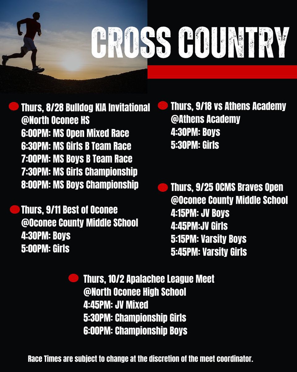 Now we meet our last fall sports team to get started this season, the Lightning Cross Country team! These runners are ready to hit the trails &amp; race into an exciting season ahead. Their first meet will be on 8/28. We can’t wait to see their hard work pay off. Let’s go, Bolts! ⚡️