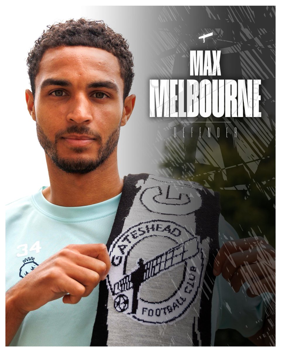 GatesheadFC's tweet photo. Welcome to Gateshead, Max! 🫡🏁

The defender joins on an initial one-year deal, with an optional extension 🤝

#WorClub ⚪️⚫️ https://t.co/lQI372DSue