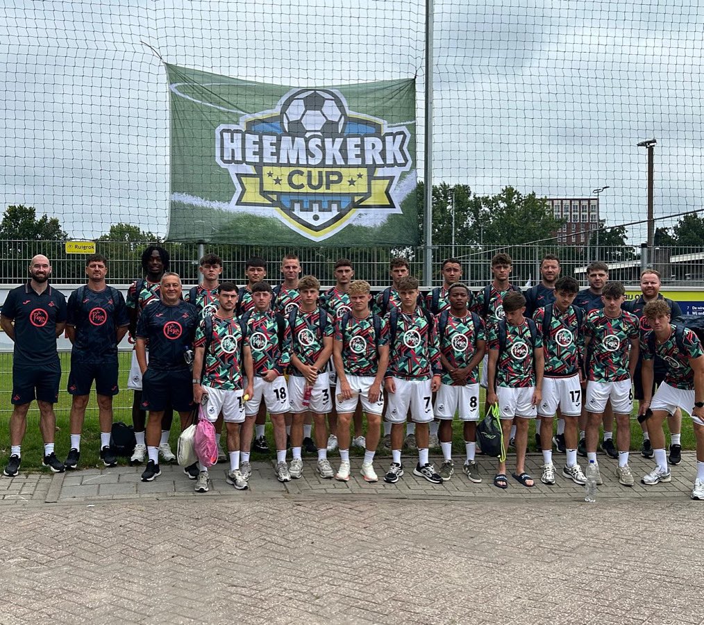 Swansea City U19s are out in The Netherlands for the Heemskerk Cup! 🏆

They kicked off the tournament with a 2-0 win against HSV Odin 59. Goals from <a href="/joshpescy/">Josh Pescatore</a> and Thomas Woodward 🦢