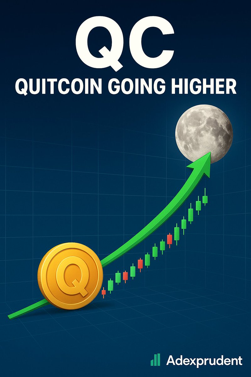 Adexprudent's tweet image. In a world where traders chase endless charts and grind day after day, Quitcoin is rewriting the rules.
Every candle, every meme, every community push is proof that we’re not just another crypto we’re a movement powered by culture, AI, $ vision.@_Quitcoincrypto @Josmath3536
@abas