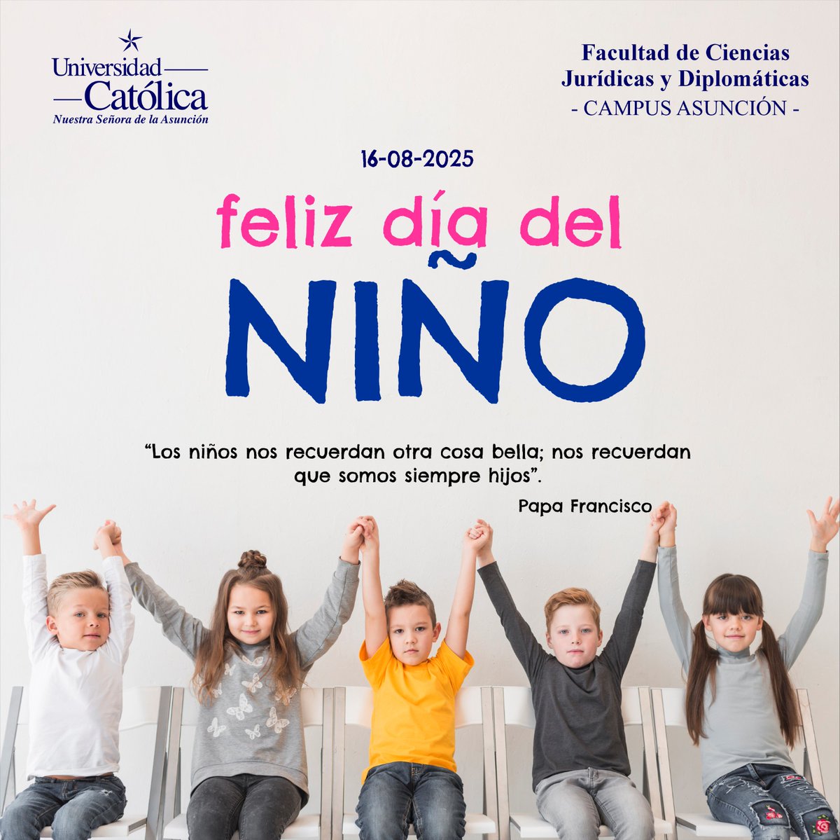 Desde la FCJD saludamos a todos los niños del Paraguay en su día! 👦👧🎉🥳🇵🇾