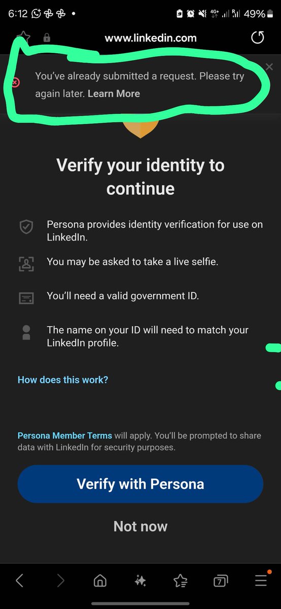 DigitalTapesh's tweet photo. @LinkedInHelp Sharing on behalf of my friend as she is not a user of X, regarding Incorrectly applied temporarily restriction as a precaution. She has tried reaching you guys through all the medium but no one is responding. Her email id is Jmalik7878@gmail.com. PFA for reference. https://t.co/OYGVeCHKcY