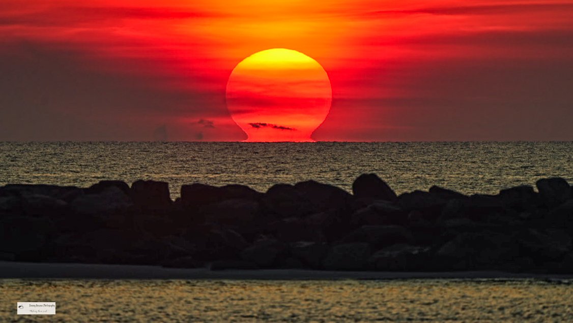 Jim O'Neil (@jimmydreamsmb) on Twitter photo Today's sunrise over er the Atlantic Ocean & so cool to get a few pics of the inferior mirage of the sun.๐๐๐ฏ๐ #sunrisephotography
<a href="/SC_State_Parks/">SC State Parks</a> <a href="/EdPiotrowski/">Ed Piotrowski</a> <a href="/WeatherNation/">WeatherNation</a> <a href="/AndrewWMBF/">Andrew Dockery</a> <a href="/Kristachangwx/">Krista Chang</a> <a href="/weatherchannel/">The Weather Channel</a> <a href="/rkotinsky/">Ronald Kotinsky Photography</a> <a href="/RealSaltLife/">Salt Life</a> <a href="/JimCantore/">Jim Cantore</a> <a href="/NatGeoPhotos/">Nat Geo Photography</a> Today's sunrise over er the Atlantic Ocean & so cool to get a few pics of the inferior mirage of the sun.๐๐๐ฏ๐ #sunrisephotography
<a href="/SC_State_Parks/">SC State Parks</a> <a href="/EdPiotrowski/">Ed Piotrowski</a> <a href="/WeatherNation/">WeatherNation</a> <a href="/AndrewWMBF/">Andrew Dockery</a> <a href="/Kristachangwx/">Krista Chang</a> <a href="/weatherchannel/">The Weather Channel</a> <a href="/rkotinsky/">Ronald Kotinsky Photography</a> <a href="/RealSaltLife/">Salt Life</a> <a href="/JimCantore/">Jim Cantore</a> <a href="/NatGeoPhotos/">Nat Geo Photography</a>