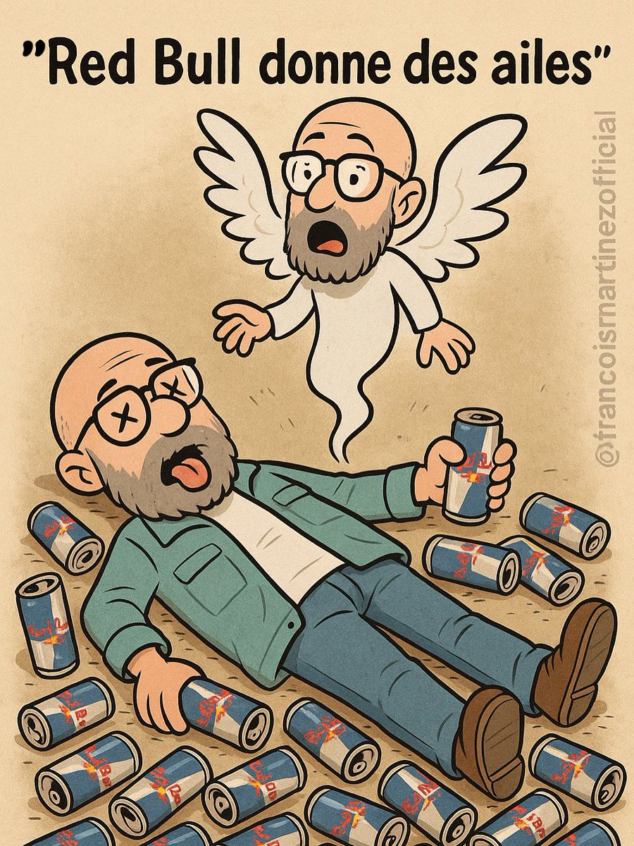 François Martinez (@martyzen) on Twitter photo (Trop de) « Red Bull donne des ailes »…
#humour #trop #redbull #comics #ChatGPT (Trop de) « Red Bull donne des ailes »…
#humour #trop #redbull #comics #ChatGPT