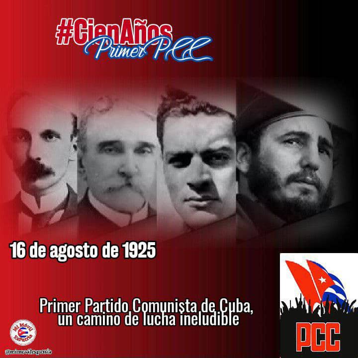 Martí fundó un solo Partido, el PRC. Allí estuvo Carlos Baliño, quien junto a Mella fundó hace hoy 100 años el primer <a href="/PartidoPCC/">Partido Comunista de Cuba</a>, que es una de las raíces del actual: ¡el Partido de #Fidel, al que nos enorgullece pertenecer! #CienAñosPrimerPCC