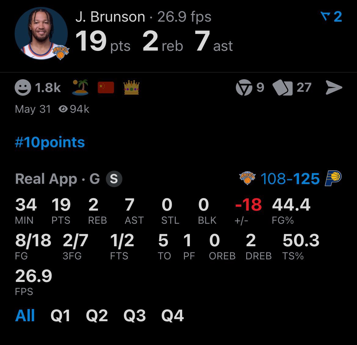 This the leader of the team that suppose to have 34 National Televised games? Game 7 btw😂😂😂😂😂😂