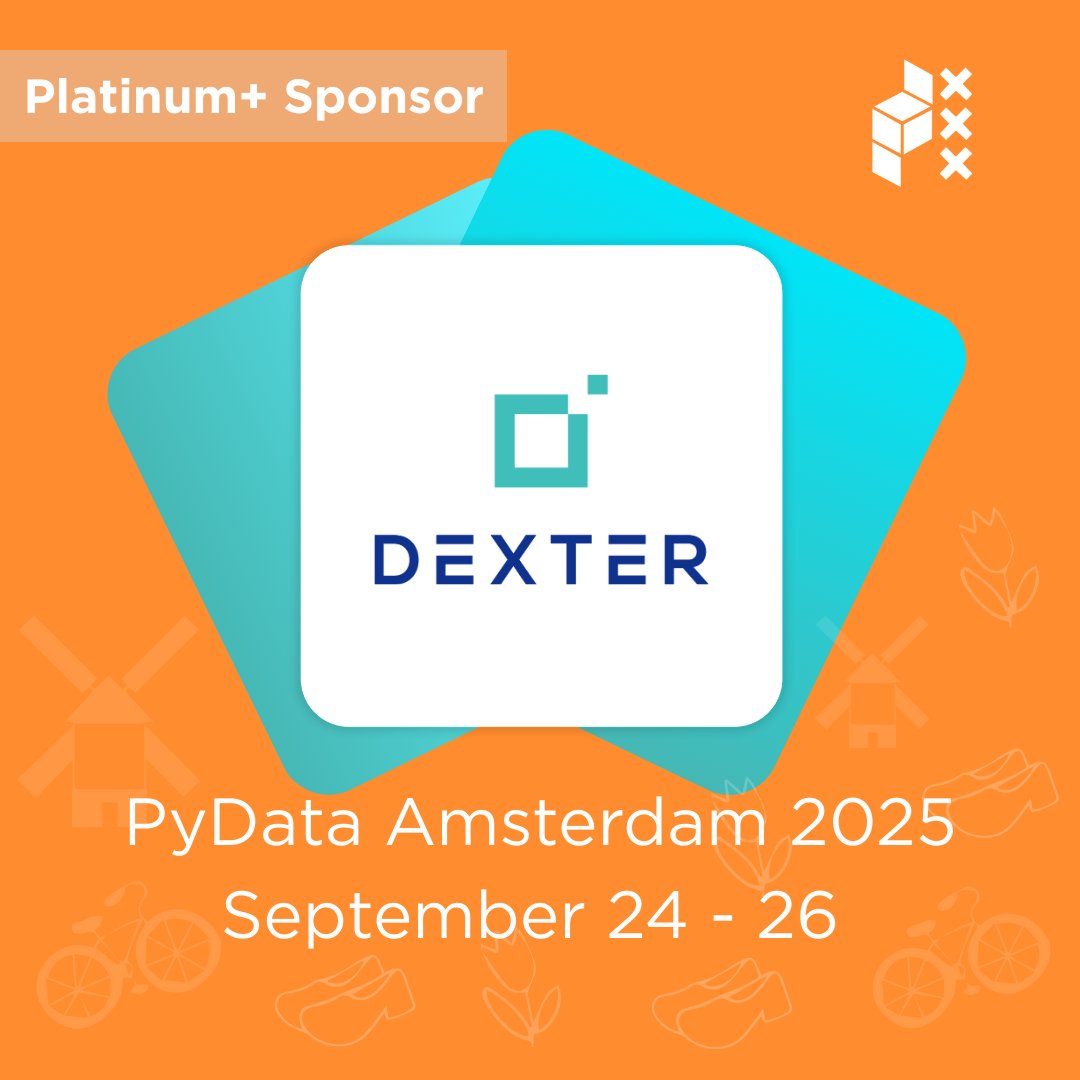 pydataamsterdam's tweet image. We’re proud to have @DexterEnergyNL supporting #PDAmsterdam2025 as a Platinum+ Sponsor! Now in their 2nd year with us, Dexter Energy continues to back the PyData community showing their commitment to both our community &amp;amp; the future of data &amp;amp; AI innovation  amsterdam.pydata.org/conference