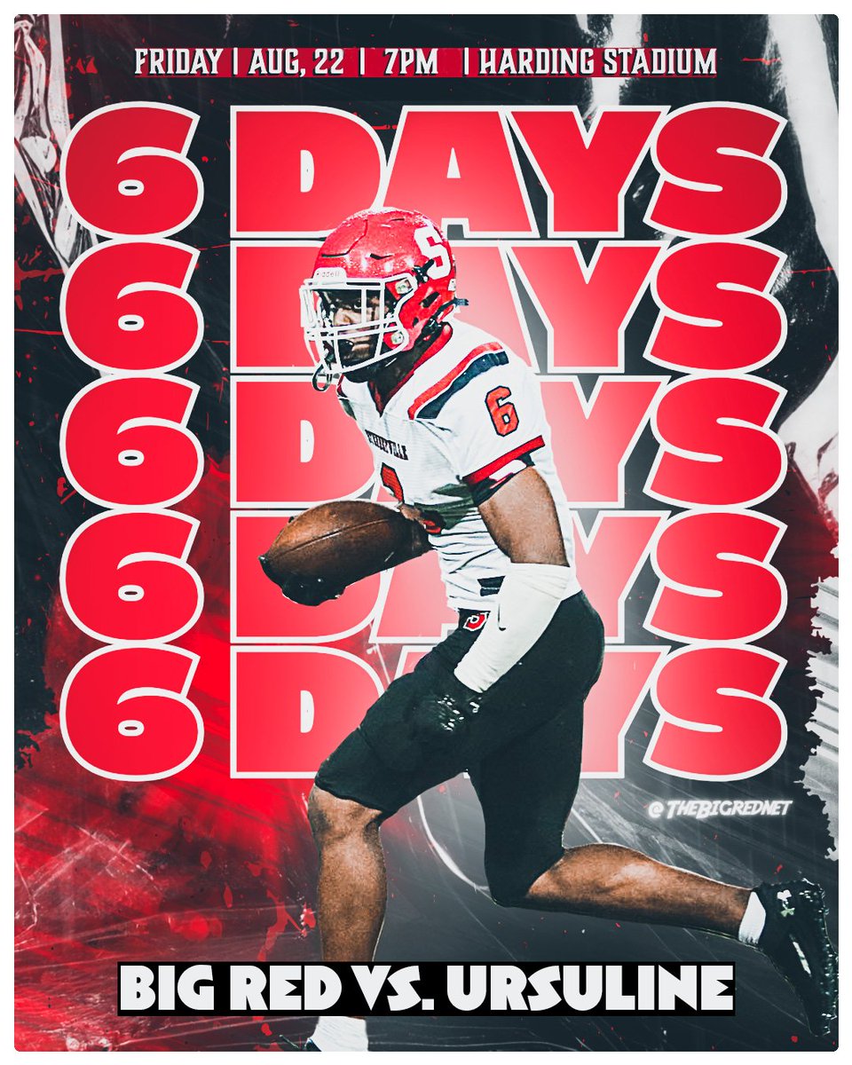 6️⃣ ᴅᴀʏs ᴜɴᴛɪʟ sᴛᴇᴜʙᴇɴᴠɪʟʟᴇ ʙɪɢ ʀᴇᴅ ғᴏᴏᴛʙᴀʟʟ