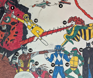 Mighty Morphin' #PowerRangers really got my goat when they debuted, so much that I imagined all of comicdom arrayed against them and started drawing that fight. Join me in exploring this incomplete work of art and irritation for my 300th blog post.
(link in the replies)