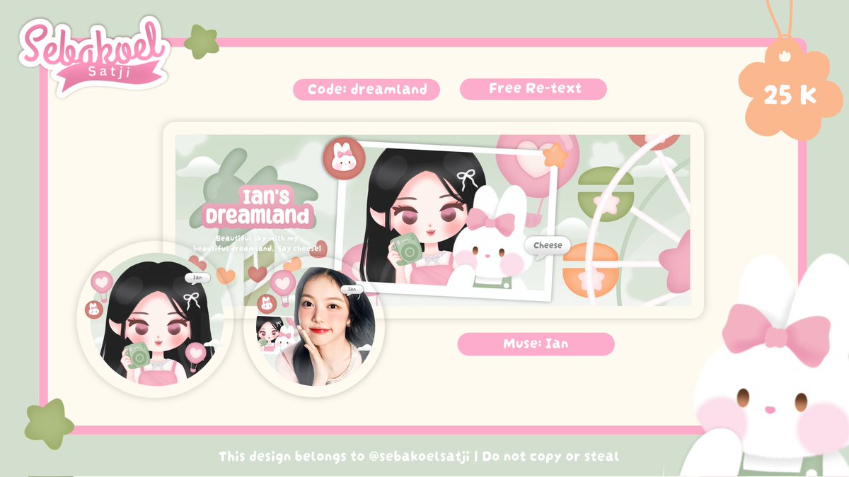 sebakoelsatji's tweet image. ㅤ
ㅤHelp RT. Any interaction is appreciated 🫶🏻
ㅤHalo, Bakoel ada layout chibi rs "dreamland"

Muse: wony, karina, giselle, moka, minju, dahyun, wonhee, ian

✅Avail add wabis, qr, pinned, loca, dll 😉

💸 25K 

Tysm 🩵 #zonauang
