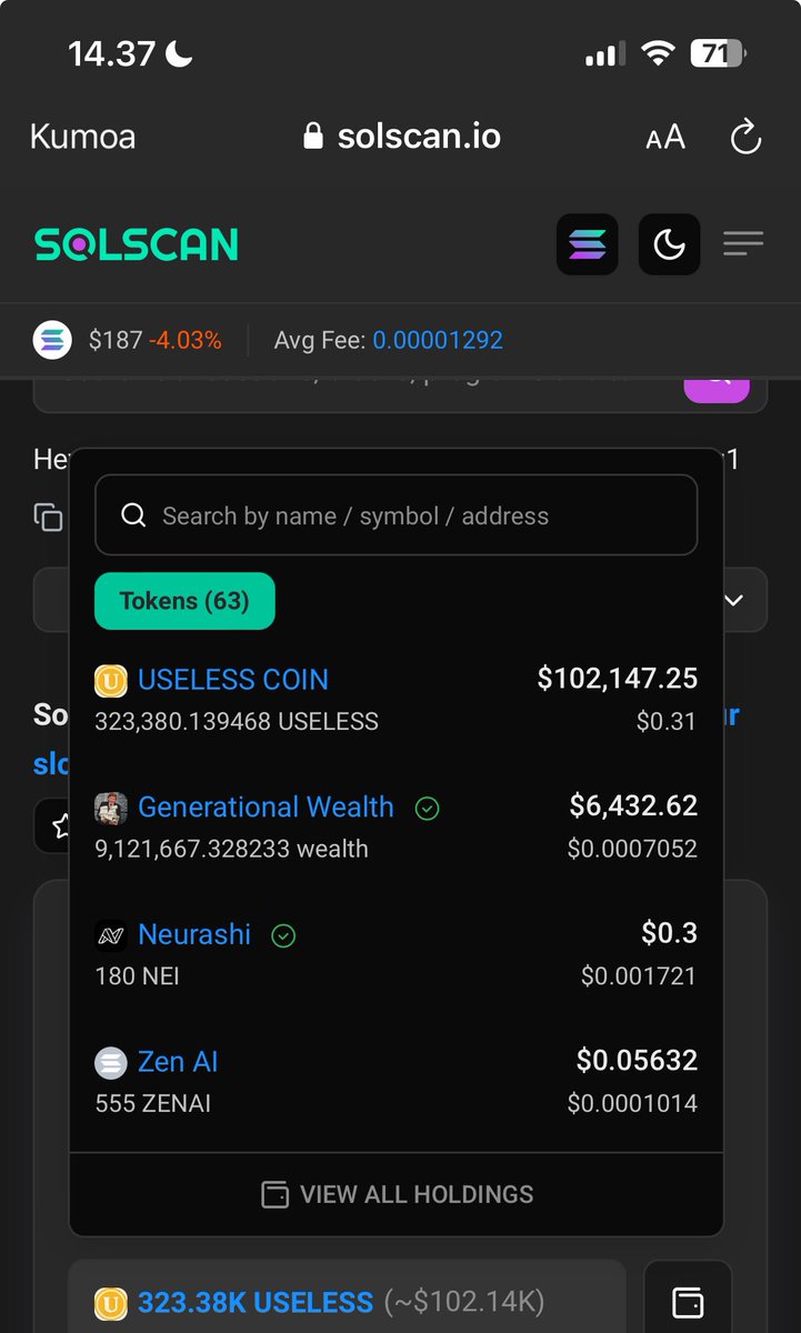 This is for all the #useless $troll ’s.

Why do high-net-worth individuals and whales have such confidence in generational $wealth?

Because wealth has been around for 9 months with a 100% organic community and no paid actors. Everyone has bought their own tokens.

Incredible