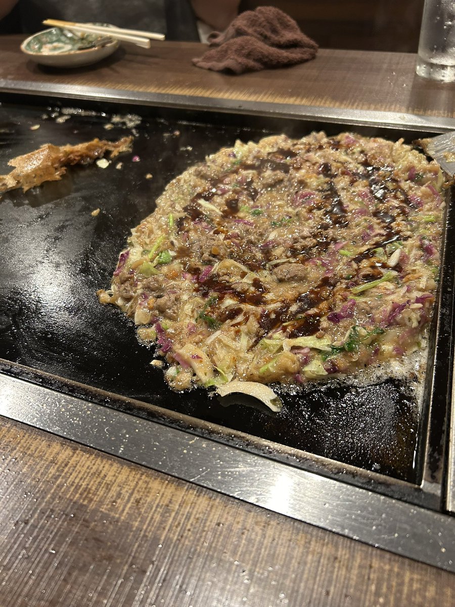 久しぶりのもんじゃ。