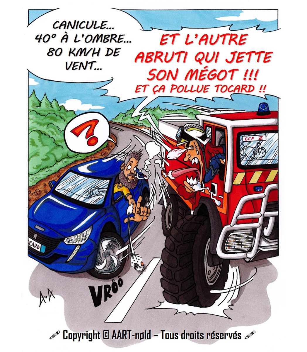 AARTnold's tweet photo. Ancien dessin...
Mais puisque ça ne mange pas de pain de le rappeler...

Suivez @AARTnold pour d'autres dessins d'humour #Pompier 😉

#SapeurPompier #SapeursPompiers #Pompiers #DessinDuJour #FDF #FeuDeForêt #FeuxDeForêt #FeuDeForêts #FeuxDeForêts #Sécurité #Prudence #Prévention https://t.co/wg8dVe2ncA