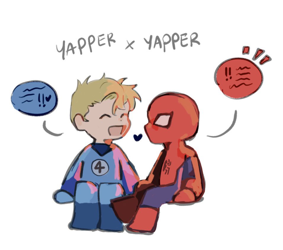 what2wha's tweet photo. #spideytorch human torch &amp; spiderman https://t.co/IL4lEOOsKd