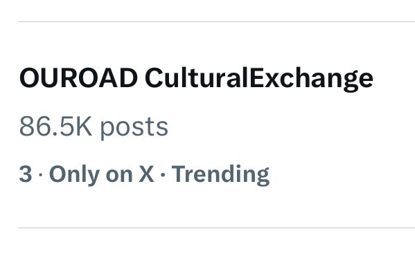 Update Trend [16.08.2025 || 19.00 น.]

Hashtag #WeiboGalaxDaouOffroad
Tweets : 91.6K posts
📊#1🇹🇭🥳

🔑 OUROAD CulturalExchange
Tweets : 86.5K posts
📊#3🇹🇭

#ออฟโรด #offroadKTP <a href="/TOTOGABACK/">Offroad</a>