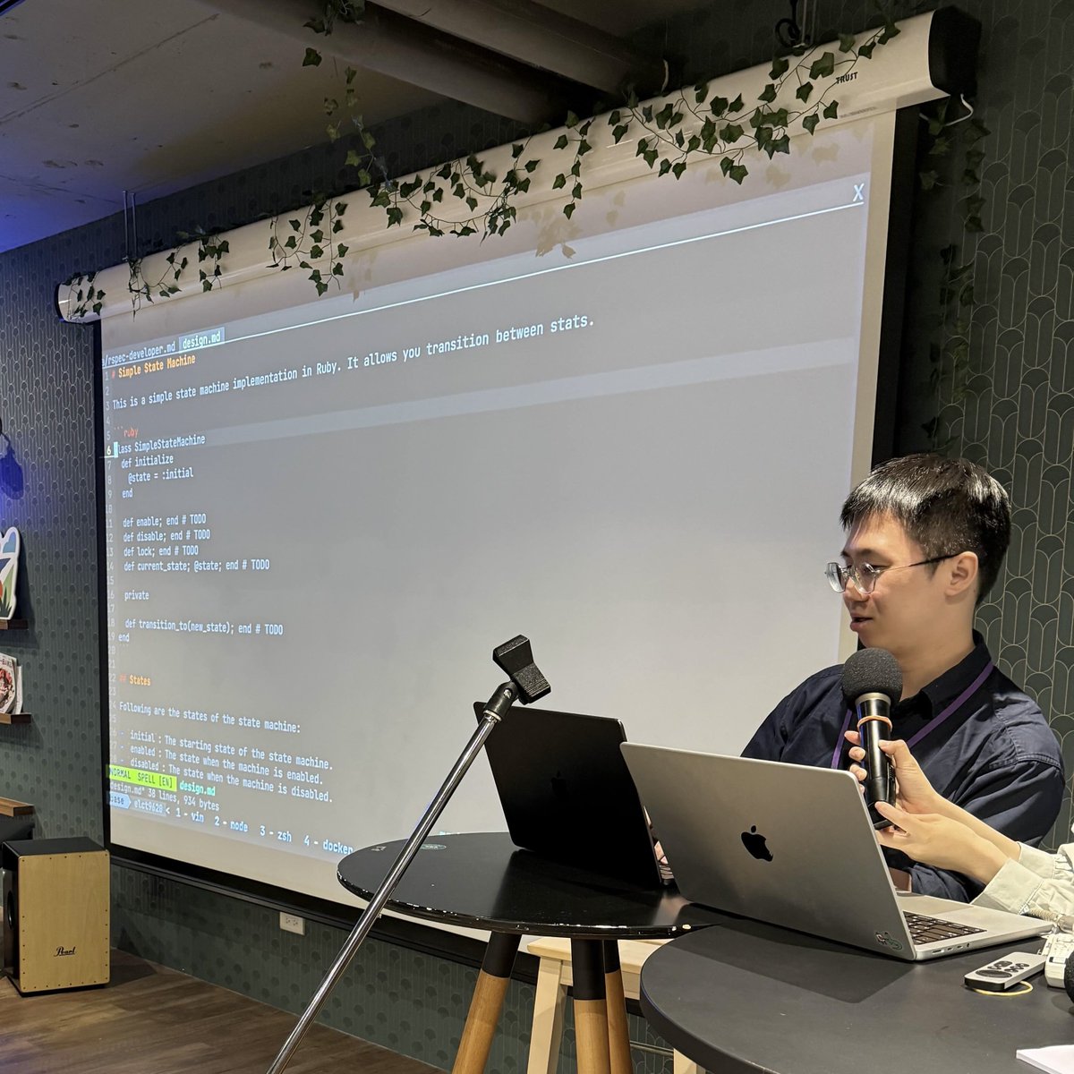 rubyconftw's tweet image. At the “AI dev tools” table co-hosted by @EtrexKuo & @elct9620, everyone took turns sharing their AI tool use & tips.
“Plugging HDMI repeatedly is troublesome.”
“Let’s scan the meeting QR code and share screens.”
“Genius.”
2025-08-09 #CodeParty #RubyConfTW #COSCUP