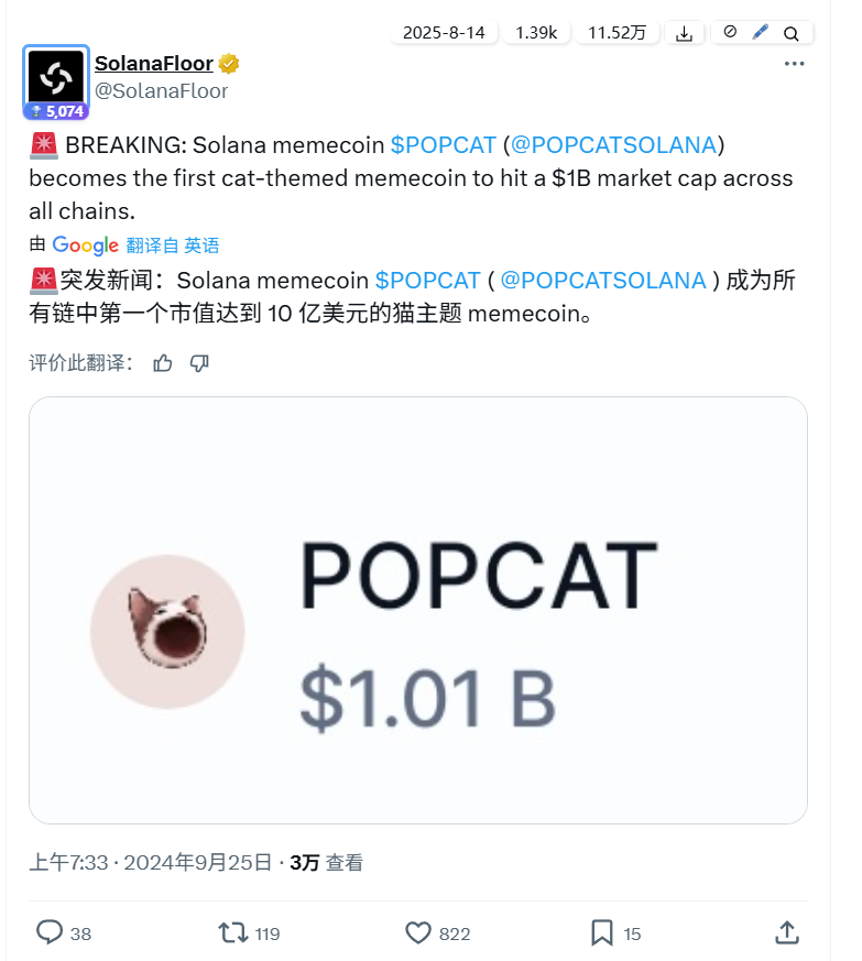 0xVeil's tweet photo. POP POP POP! —— The History of $POPCAT, from Meme to Crypto Legend

Popcat is probably one of the few top-tier memes that remains popular on the Chinese internet today. Compared to the panda head sticker packs that are more prevalent in China, Popcat frequently appears in all sorts of parody videos, thanks to its addictive animation of a mouth opening and closing. But what I didn't know was that this cat's journey from a video clip to a global clicking game, and finally to a memecoin, was far more convoluted than I had imagined.

「It all started with a cat named Oatmeal」

2020-10-09: A user named Xavier posted a short video of his cat, Oatmeal, on Twitter. In the video, Oatmeal was looking at a bug, its mouth forming an adorable "O" shape. At this point, it hadn't attracted much attention. (Original video at the end of the article) 
2020-10-12: A netizen created a GIF from two images of Oatmeal with its mouth open and closed. Later, someone else added the iconic "Pop" sound to this GIF, and with that, a perfect meme was born. From late 2020 to early 2021, this GIF with sound became active across various social media platforms, turning into a popular sticker. The attention was still moderate at this stage, but the emergence of the sticker was a crucial turning point for Popcat's rise to fame.

「The Tipping Point: The Birth of https://t.co/KSTUw9nICr」 
2020-12: The beginning of the explosion. Three university students in the UK, out of interest, created a simple little website: https://t.co/KSTUw9nICr. The site had only one thing on it: that classic Popcat GIF. Every time a user clicked the mouse, the cat's mouth would open with a "pop" sound, and a counter at the bottom of the screen would increase by one. It was originally just a small game, but the developers then added a stroke of genius: a global leaderboard for countries/regions based on the user's IP address, successfully transforming an individual pastime into a matter of collective honour.

「A Global Frenzy: A "World War of Clicks" 」
The official Twitter account went live in February and first exploded in popularity in Brazil, reaching a million clicks for the first time. It then took off in Finland, hitting 3 billion clicks, to the point where schools banned the game. By August, the Tokyo Olympics had captured the world's attention, and this global enthusiasm ignited a new wave of Popcat fever. From then on, Asia became the main battleground. Thailand took the lead, clicking day and night to dominate the leaderboard; later, Taiwan, Hong Kong, and others successively claimed the top spot, sparking a worldwide "clicking wave". To this day, the global click count has surpassed 650 billion.

「Behind the Craze: A Reflection of Social Sentiment」
One point worth noting is that the frantic participation of the Thai people wasn't purely for entertainment (and let's be honest, tapping a screen isn't that entertaining). It was more like a reflection of social sentiment and an expression of political demands. At the time, Thailand was at the peak of the pandemic, and pressures like economic downturn and mass unemployment left people, especially the youth, in desperate need of an emotional outlet (writing this, I feel a strange sense of familiarity). The emergence of Popcat was perfectly timed; this absurd global competition provided people with a low-cost, entertaining way to protest and show solidarity. Tapping the screen gave a sense of "bringing glory to the nation," and so it became a tool for countless people to release stress, seek comfort, and express a sense of collective identity.

「Birth of  $POPCAT 」

2023-12-12: After Popcat had already built a deep cultural foundation and user base worldwide, the IP was finally used to launch a coin. On 12 December, $POPCAT was officially issued. At the start, the team put 93.1% of the tokens into the liquidity pool and burned the LP permissions, with 6.9% reserved for future listings and liquidity management, held in a multi-sig wallet. In its initial phase, $POPCAT didn't make huge waves, considered just a decent shitcoin, with everything still quietly brewing.

「Sudden Turmoil – The Developers' Betrayal」

Mid-December 2023: About a week after its launch, popcat's market cap surged to $50m. Then, the developer suddenly announced a plan to release an NFT collection for personal gain: 3,000 pieces, each priced at 1.5 SOL. Releasing NFTs isn't necessarily that objectionable in itself, but the problem was that the developer used it to threaten the community: if the community didn't support the NFT sale, he would maliciously alter the token's metadata. This was something I hadn't seen before. I looked into it, and it turns out that after a token is issued, the developer still has the power to change basic information like the token's name and logo, unless they renounce that power—which this developer clearly hadn't. This threat caused intense outrage in the community, and in the end, he actually did change the name—to "Fuck off and support the nfts." As soon as the news broke, market confidence collapsed instantly. The token's price plummeted from a $50m market cap to $10m within two days, bringing the project to the brink of death for the first time. 

2023-12-24: At this critical juncture, the community didn't just stand by. To save the project, several early core members joined forces to "force an abdication". In the end, community leader Jpeggler bought out the contract's control and all social media accounts for $35,000. He then immediately renounced the contract permissions. With that, Popcat officially completed its community takeover (CTO), becoming a truly community-driven memecoin. Through this ordeal, the community didn't fall apart; instead, it emerged stronger after being tested by fire. To quote a community member, "Hats off to Jpeggler. None of this would have been possible without him. We all shared a common vision, and he was the one who lit the first flame." Although the meme world is full of hype, scams, and fraud, there are always those who strive to protect this fragile ecosystem, quietly pushing forward the development and continuation of meme culture. A heartfelt salute to these OGs!

「Riding the Wave, the Cat Craze Sweeps In」

2024-04: Entering April, the market witnessed a full-blown explosion of the "cat coin" sector. Driven by the community's strength, Popcat's market cap, after a brief correction at the end of March, surged dramatically in mid-April, rocketing from a low of $100m to an ATH of $700m. Google Trends at the time showed that search interest for "Popcat" from 21-27 April hit a new high, even surpassing the historical peak during the 2021 game era. The number of holder addresses also continued to soar, eventually reaching around 45,000, a testament to the powerful community synergy forged after the crisis. The entire cat coin sector was incredibly strong during the same period:

mew led the pack at $600m (rumoured to have VC backing, so not a pure meme); 
popcat steadily climbed at $400m; 
mog was in a correction at $250m; 
wen/toshi at $200m; 
maneki at $180m (VC-backed +1); 
michi at $100m.

「Embers Still Warm, a Shadow Returns」

2024-05: As the community grew stronger and the market cap higher, a new problem emerged—copyright issues. Someone questioned whether Popcat was using Oatmeal's image without permission. Subsequently, the cat's owner, Xavier, publicly stated on Twitter, "My cat is my cat, and I am completely against cryptocurrency." This statement poured cold water on the community. Last time it was the developer threatening to change the metadata, with a sort of "I hold the copyright, I'm in charge" attitude, and now this again. What followed was the usual pattern: FUD from the original owner, panic spreading, more and more people raising questions and concerns, and the market cap's steady rise came to a halt.
When it rains, it pours. Another cat coin based on a real cat, Shark Cat, dealt Popcat a heavy blow with a textbook crisis management response. At the time, Shark Cat was also facing copyright questions. After its owner publicly stated on 15 April that they had not given permission, the Shark Cat community team immediately contacted the owner through lawyers and quickly reached a licensing agreement. On 2 May, the owner publicly expressed their support. Shark Cat rebounded in response, soaring from $50m to $200m. More importantly, this act of securing clear copyright gave many people a reason to get involved, directly causing some funds and attention to flow to Shark Cat. Regardless of its subsequent performance, in the handling of this "copyright issue," Popcat undoubtedly fumbled, whereas the Shark Cat community's actions were decisive and brilliant. Meanwhile, this battle for the title of "the one true cat king" made the entire cat coin sector exceptionally hot.

「When Memes Meet VCs – Ansem's Shenanigans」

Market Context: In the first half of 2024, the market was flooded with projects backed by top VCs. This "insiders get in first" + "leaders get out first" model left countless retail investors complaining bitterly. Then, something happened that ignited emotions—Ansem moved to trademark MOG. In May, someone discovered that Ansem's company had filed a trademark application for "MOG" with the United States Patent and Trademark Office—yes, that mogcoin. This action was interpreted as Ansem preparing to privatise the MOG brand. If the application succeeded, it would mean he could control the use of the MOG brand and exclusively enjoy its commercial benefits, and community governance would cease to exist. Although a minority of supporters saw it as a necessary step for memes to become more professional and institutionalised, the vast majority of community members viewed it as a betrayal. (So, was Ansem acting out of self-interest, or for the better development of MOG? Only he knows. There's an interesting comment on the situation at the time: When Ansem, this seemingly upstanding "community leader," also engaged in this kind of VC-like harvesting of the community, the community's anger was completely ignited.)

2024-05: The anti-VC fury sparked by the MOG incident quickly spread to the cat coin sector. Many began to question whether venture capital firms were also manipulating certain cat coins, such as mew and maneki, which were rumoured to have received VC investment and had overly concentrated holdings. Besides, their charts hardly looked like those of a meme coin (reaching $300m+ on the first day). In contrast, Popcat and Michi, having weathered multiple storms and being entirely community-driven, were seen as representatives of the "grassroots spirit" and gained broader support. For a time, the "community camp" and the "VC camp" began attacking each other in the media: it was reported that whenever someone tweeted about $POPCAT, a large number of bots would immediately reply, recommending buying MANEKI or MEW. This overly blunt smear campaign, however, only strengthened the Popcat community's cohesion. After being baptised by crisis after crisis, Popcat was no longer just a memecoin, but a banner for the community's resistance against capital, continuing its journey on a winding road.

「A Milestone Moment – The Cat King's Coronation!」

2024-09-25: $POPCAT had its coronation moment. Multiple media outlets jointly reported that Popcat had become the first cat coin across all chains to break a $1 billion market cap. And this was just the beginning of a new sprint.

2024-10: After the ups and downs of the summer, cat season returned. In early October, Popcat's price skyrocketed by 78% within a month, firmly establishing itself above a $1 billion market cap. It then rode this momentum, breaking through barriers with the combined force of the market and the community, reaching a peak market cap of $2 billion on 13 November, becoming the seventh-largest meme. Still, apart from the two monsters, it was second only to wif, bonk, pepe, and floki. At the same time, its exceptionally brilliant performance far outshone the dog coins of the period, causing the "cats over dogs" narrative to gain traction. Popcat's cultural influence also reached its zenith at this point—not only did it bring the cat image to the centre of the crypto stage, but it also drove a rally in a host of copycat cat coins. This moment, for all community members who witnessed Popcat's growth, was one to remember and be proud of. Along the way, having experienced the developers' backstabbing, FUD from the owner, and strong competition from its peers, all the past doubts, worries, and silences were finally overcome. This funny little cat, carrying the purest meme culture and an unyielding grassroots spirit, had arduously walked into the spotlight, becoming the most dazzling presence on the meme stage.

「From Joke to Mainstream: Recognition by Major Platforms」

2024-08-22: Binance Futures list Popcat
2025-02-14: Coinbase lists Popcat 
2025-03-13: Robinhood lists Popcat 
2025-06-25: Binance US lists Popcat 

As a community member lamented: "What was once an internet joke has finally made it onto serious investment platforms." This was not just a victory for Popcat, but a victory for the powerful community consensus behind it.

「Ebb and Flow, the Spirit Endures」

Starting from 2024-11, Like many memes, after reaching its peak, Popcat also experienced a sharp correction. Entering November, as profit-takers sold off and market sentiment cooled, Popcat's price took a nosedive from its high, falling back to $700m within two months. Some early whale holders began to sell and exit. After this, Popcat entered a long-term correction, and the once-high Google search interest also declined. However, during this adjustment, the core Popcat community did not disintegrate. Loyal supporters remained active on social platforms, and a series of real data became the best proof of the community's strength during this difficult period: 150,000 holder addresses, more than eight 80% corrections, consistently in the top three cat coins from the start, and reaching a $2 billion market cap purely through community drive. Behind these cold numbers lies the consensus and collective effort of countless community members.

「The Bond with Dogecoin」

As community member @008Nate said: "From the beginning, we had a bold vision: for cat coins to surpass dog coins." Over its long development, Popcat has become the undisputed leader of the cat coin sector. Its significance has transcended itself, beginning to carry the expectation of building a narrative landscape as vast as that of "dog coins." Although there is still a gap in total market cap, Popcat has undoubtedly driven the rise of the entire cat ecosystem, making it a sector that cannot be ignored in the crypto world.

「The cat that pops」

Today, more than 18 months have passed since Popcat's debut. Although it's no longer as glorious as it was at its peak, it remains the most iconic cat on the chain. From a simple meme image at the beginning to its current position at the centre of the global crypto stage, it is no longer just a token symbol. It is a shared experience of revelry, a collection of countless tweets, clicks, stickers, and jokes. This "little cat" that once made us laugh has now left a deep imprint on the blockchain—it has witnessed the power of community and will be recorded in crypto history as a pure meme culture.

Perhaps, Popcat's story is far from over. After all, the cat that pops—will keep on poppin