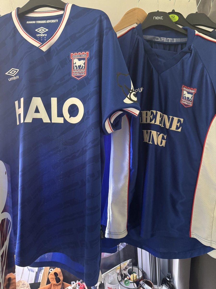 davepecky's tweet image. Which shirt should I wear tomorrow then? #itfc #IpswichTown 
New vs Vintage