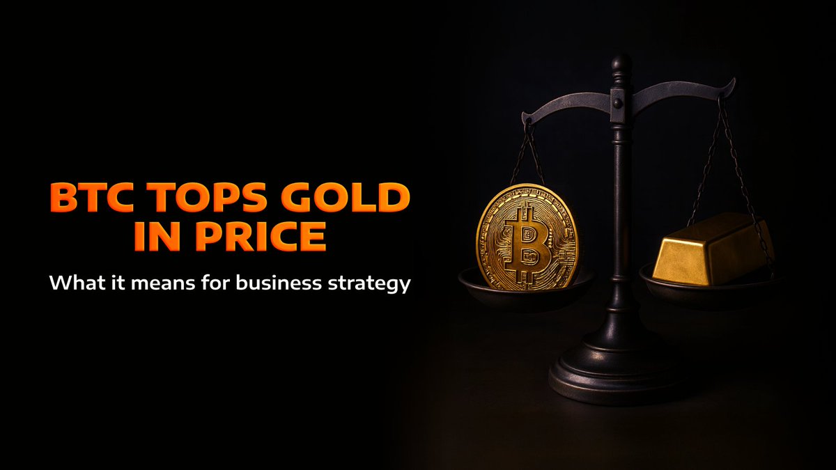 Cryptonix_pay's tweet image. 🚨 1 #Bitcoin &amp;gt; 1kg of #gold.

Not bragging rights — a wake-up call. Businesses must adapt to #cryptopayments, faster settlements &amp;amp; new #treasury realities. Value is shifting. 

Are you ready? #fintech #crypto #blockchain #financetoday