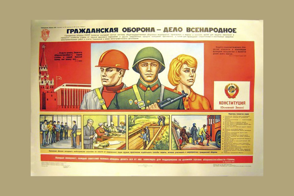 Nv1255's tweet photo. 17 августа 1961 года в СССР была создана система Гражданской обороны (ГО) СССР на базе местной противовоздушной обороны (МПВО). "Эффективные менеджеры" практически разрушили её https://t.co/63Wr4ksfu7