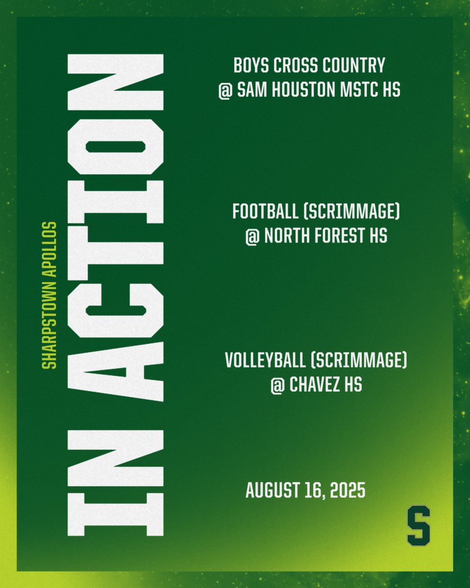 It's a GREAT day to be an APOLLO...several teams will be in action today after a great first week of school...see you on the field/court!