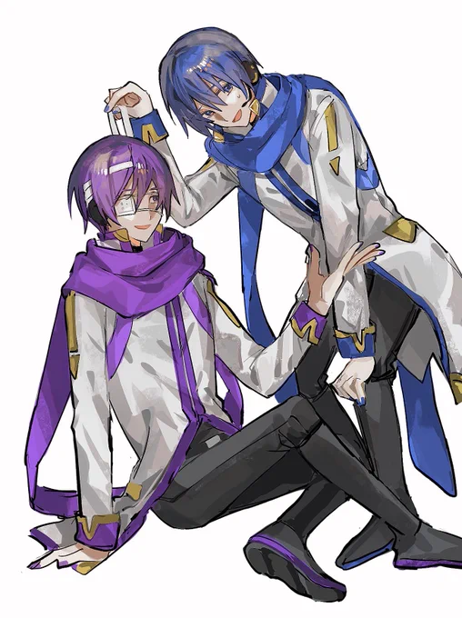 青と紫 #KAITO #帯人